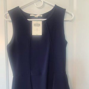 Boston Proper Peplum Top - Navy